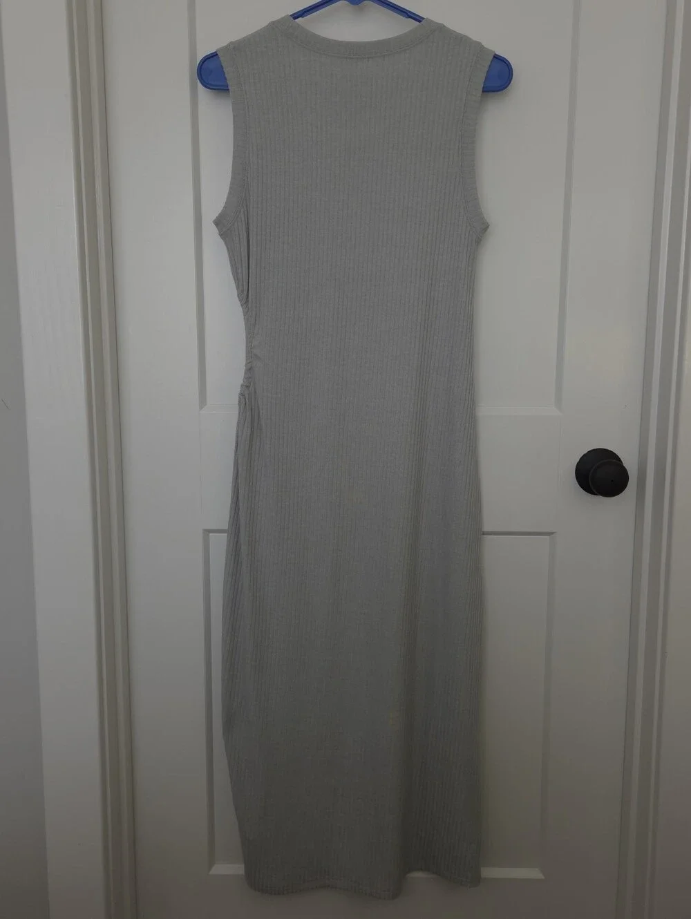 Abercrombie & Fitch Light Blue / Grey Sleeveless Ribbed Maxi Dress. Size M. #SW
